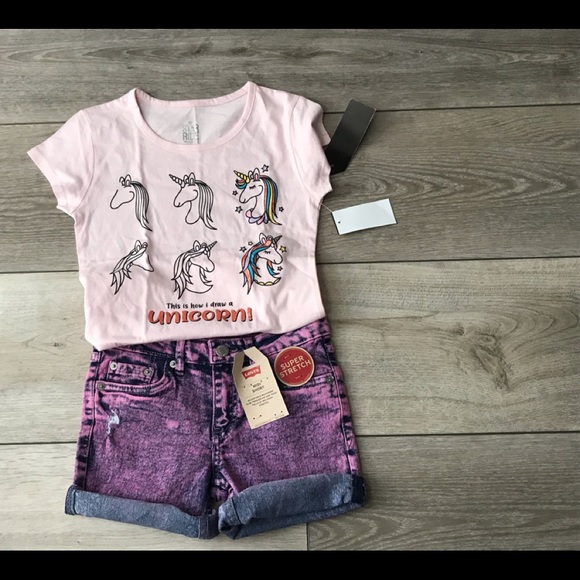 Levi’s girls midi shorts size 10 R - Picture 2 of 8